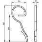 Ząb kultywatora, 25x8x382 mm przedni z redliczką Bagramet