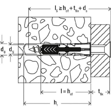 Kołek rozporowy Duopower 14x70 mm z wkrętem S op. 8 szt.