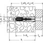 Kołek rozporowy Duopower 6x30 mm wkręt hak prosty WH K 6 szt.