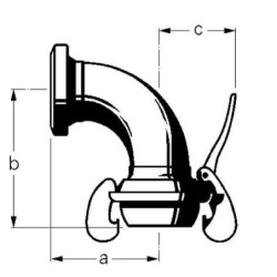 "Kolano 90° KKV/KKM 5"" Bauer"