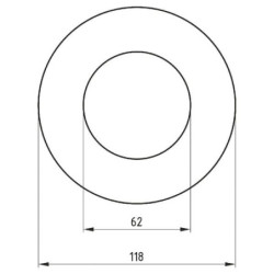 Nakładka tulei brony talerzowej, Ø 62