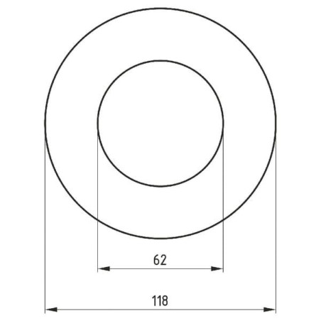 Nakładka tulei brony talerzowej, Ø 62