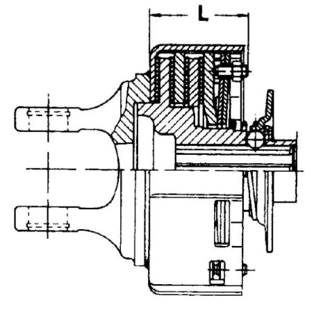 Sprzęgło cierne, Walterscheid, K92/4, 1 3/8 Z6, seria W2400