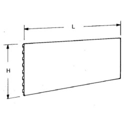 Tabl.sterown.d.10x66,5cm biała