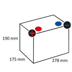 Akumulator 12V 70Ah 640A Kramp