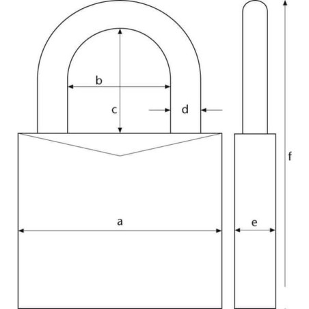 Kłódka mosiężna Typ 60 40mm Abus