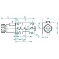 Zawór sterujący 6/2 12V mocowanie kołnierzowe