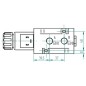 Zawór sterujący 6/2 12V mocowanie kołnierzowe