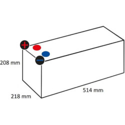 Akumulator 12V 130Ah 680A Kramp