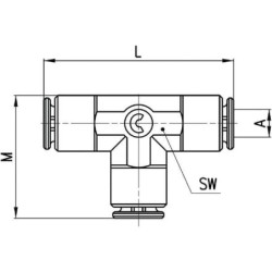 Szybkozłącze trójnik T