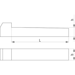 Klin wpuszczany Kramp, 8 x 7 x 50 mm