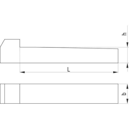 Klin wpuszczany Kramp, 8 x 7 x 50 mm