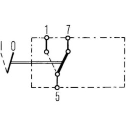 Przełącznik kołyskowy, I-0, 3-pin bez funkcji komfortu