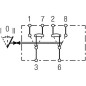 Przełącznik kołyskowy, (I)-0-(+II), 6-pin bez funkcji komfortu