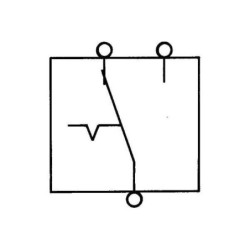 Przełącznik przechylny, S28, 3-pin Ø 12.5 mm chromowany