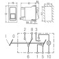 Włącznik świateł awaryjnych, 12V, I-0, 7-pin z funkcją komfortu