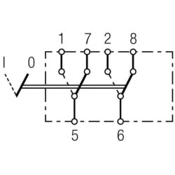 Przełącznik kołyskowy, I-0, 6-pin bez funkcji komfortu