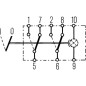 Przełącznik kołyskowy, I-0, 8-pin z funkcją komfortu
