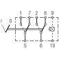 Przełącznik kołyskowy, I-0, 8-pin