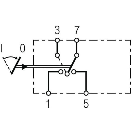 Przełącznik kołyskowy, (I)-0 4-pin bez funkcji komfortu