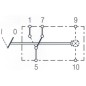 Przełącznik kołyskowy, I-0, 5-pin z funkcją komfortu