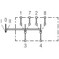 Przełącznik kołyskowy, I-0-II, 6-pin bez funkcji komfortu