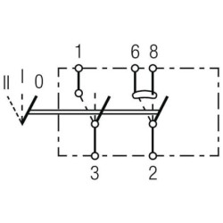 Przełącznik kołyskowy, II+I-0, 5-pin bez funkcji komfortu