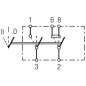 Przełącznik kołyskowy, II+I-0, 5-pin bez funkcji komfortu