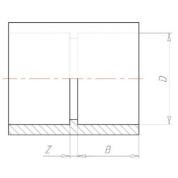 Złączka PCW-U VdL, 63 x 63 mm