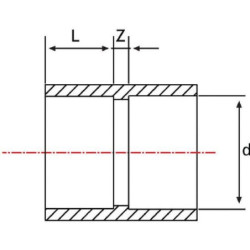 Złączka PCW-U gopart, 63 x 63 mm