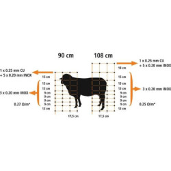 Siatka ogrodzeniowa dla owiec 90cm 50m