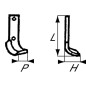 Nóż frezujący prawy 273x105x40mm 8mm pasuje do Howard