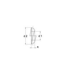 Podkładka sprężysta blokująca M12x23x5 mm, stal ocynk DIN74361 Kramp