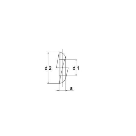 Podkładka sprężysta blokująca M22x34x8 mm, stal ocynk DIN74361 Kramp