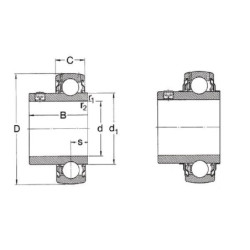 Wkład łożyska 20x47x14 mm SKF