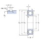 Łożysko kulkowe zwykłe 40x86.6x18 mm SKF