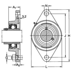 Obudowa łożyska owalna SKF FYTB 510 mm