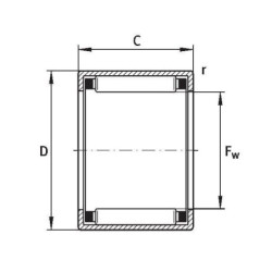 Łożysko igiełkowe SKF, HK 5025