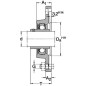 Łożysko samonastawne z obudową UCFL SKF, FYTB 45WF