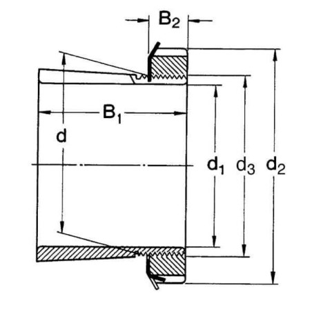 Tuleja rozprężna SKF H, 210 45 mm