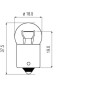 Żarówka 12V T16 15W BA15s Kramp