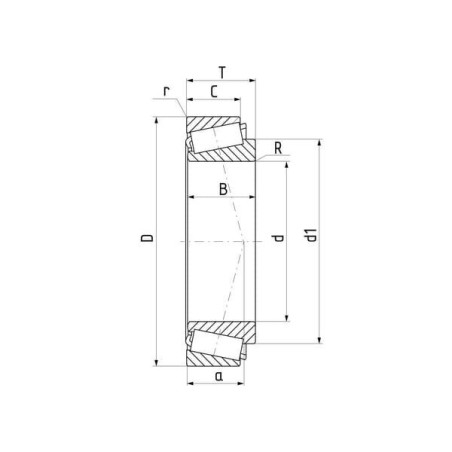 Łożysko stożkowe X/Q 20x42x15 mm SKF