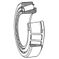 Łożysko stożkowe X/Q 20x42x15 mm SKF