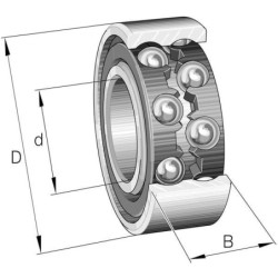 Łożysko kulkowe zwykłe 30x62x20 mm SKF