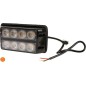 Lampa ostrzegawcza LED, 8 LED 24W 12/24V