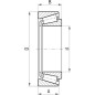 Łożysko stożkowe 35x80x22.8x15 mm FŁT