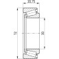 Łożysko stożkowe 30x72x20.8x14 mm FŁT