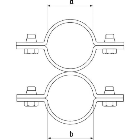 "Obejma poprzeczna, 1-1/4""x1-1/4"""