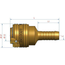 ES10T Szybkozłącze z końcówką na wąż 10 mm