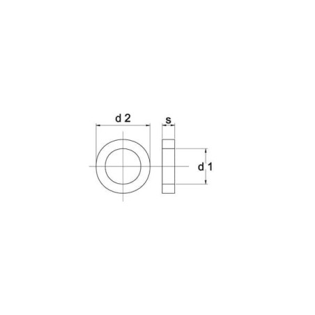 Podkładka M27x50x8 mm, stal DIN 7989 Kramp